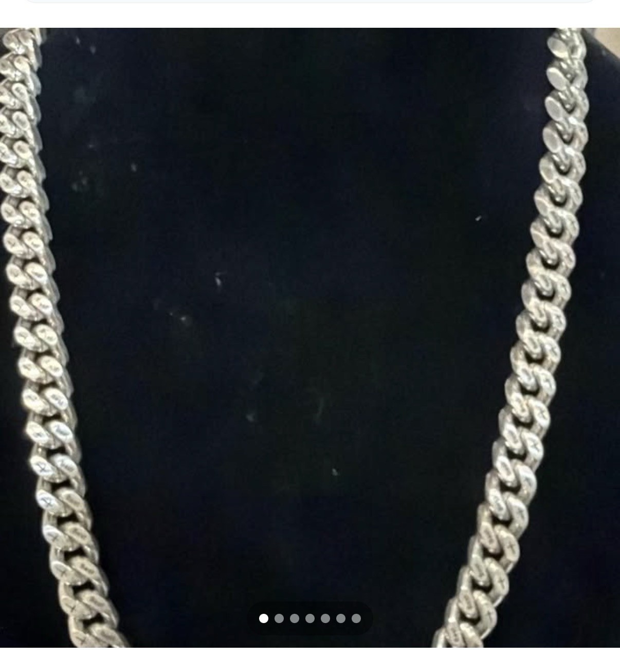Stainless Steel Curb Link Chain Necklace No Stone Metal Silver Color