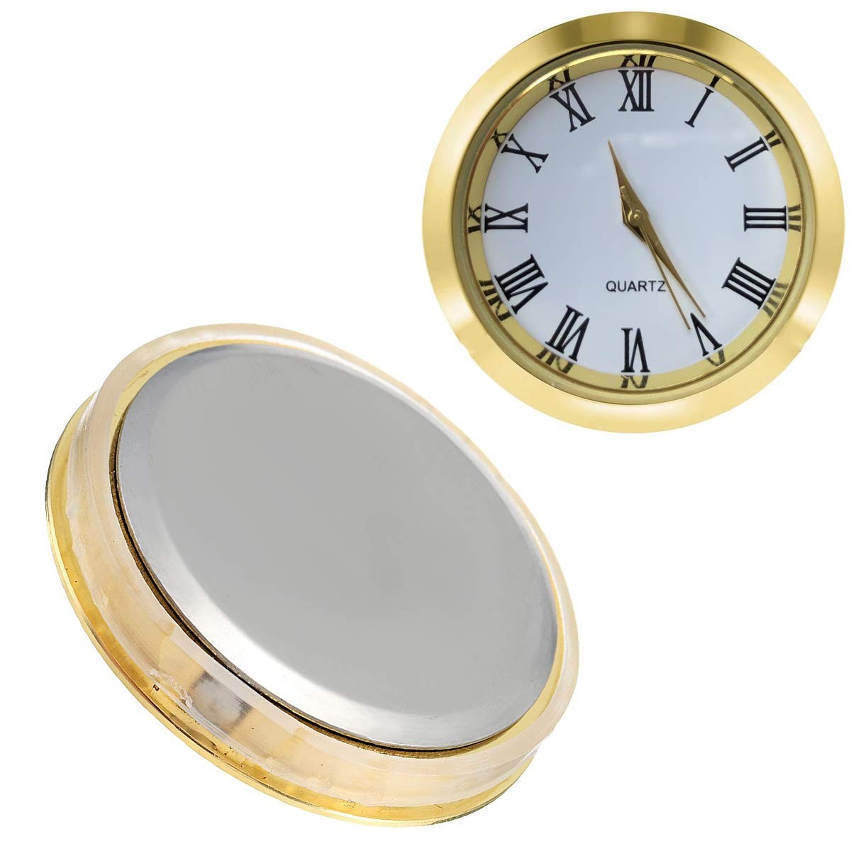 HILLHOME Mini Clock Insert 1-1/2 Inch (37 1 7/16 inch/37mm, 1 Inch/37mm