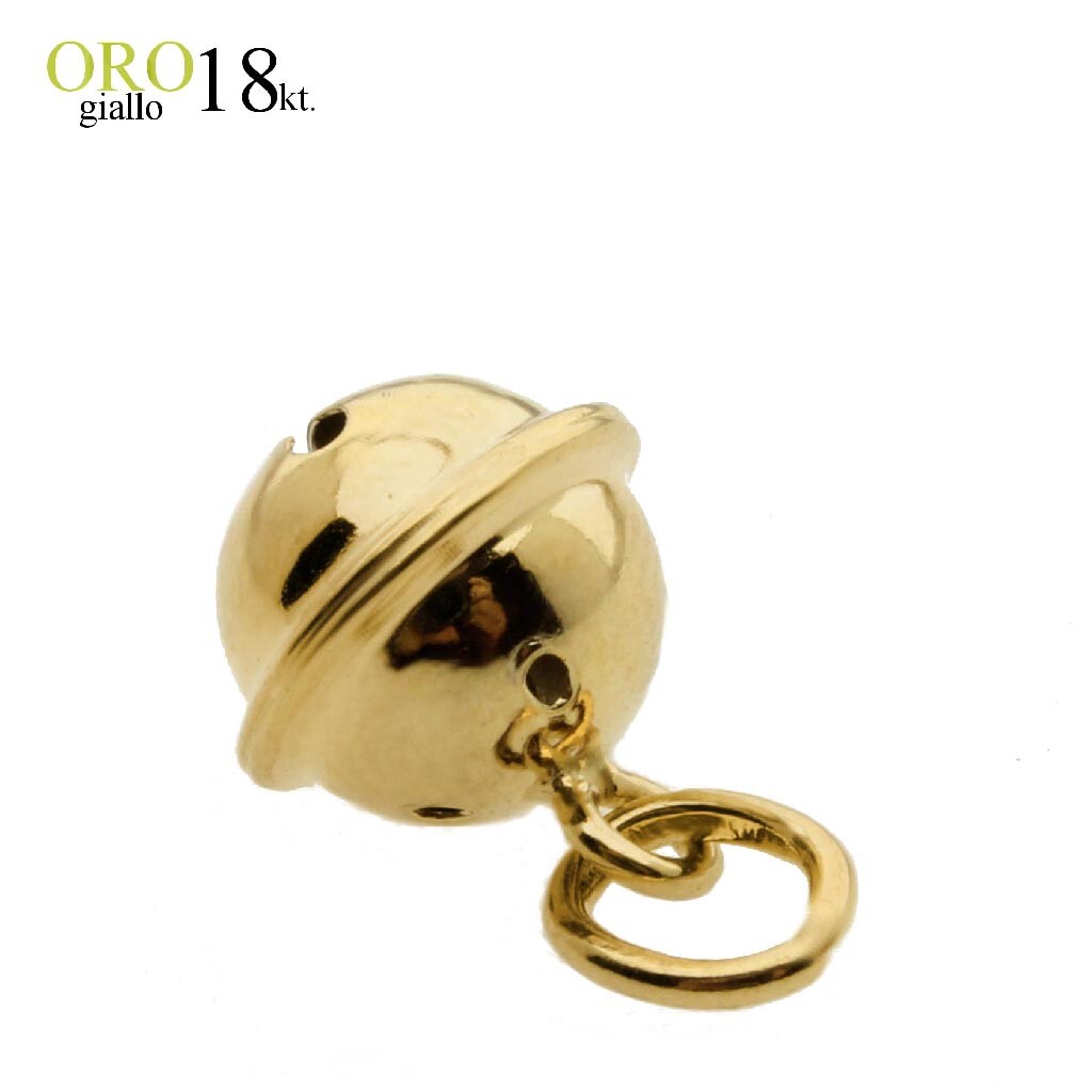 18kt YELLOW GOLD CALL ANGELS BELL pendant. 750/1000 Birth Pregnancy