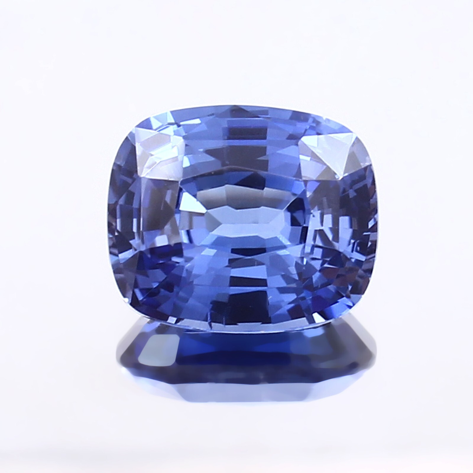 AAA Natural Flawless Ceylon Blue Sapphire Loose Cushion Gemstone Cut 12×10 MM