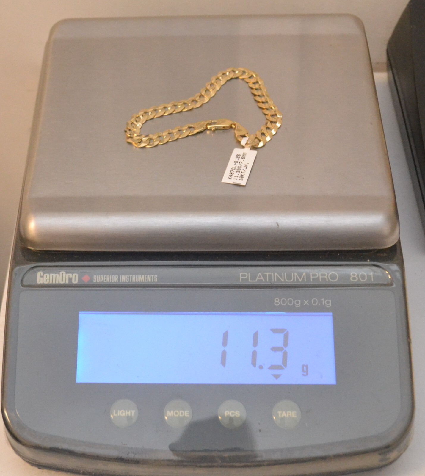 10K Solid Yellow Gold Cuban Curb Bracelet – 8.25″ × 7.6 mm, 11.3 g