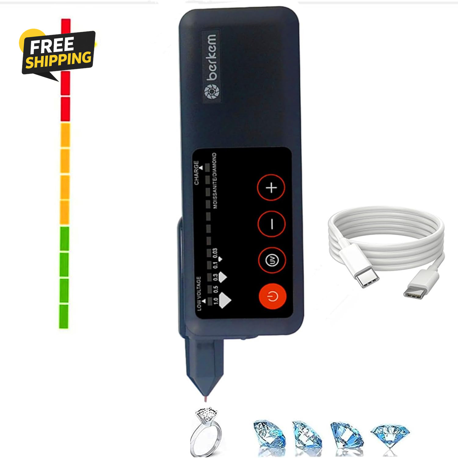 Professional Diamond Tester Rechargeable,High Accuracy Jewelry Diamond Tester
