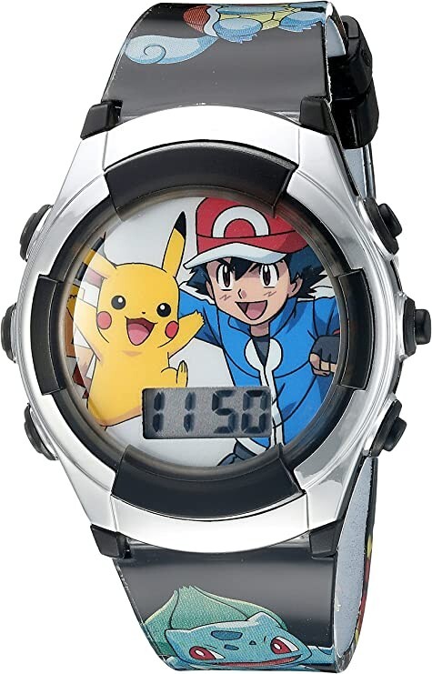 Accutime Kids Pokemon/Sonic Digital LCD Quartz Watch for Toddlers, Boys, Girls