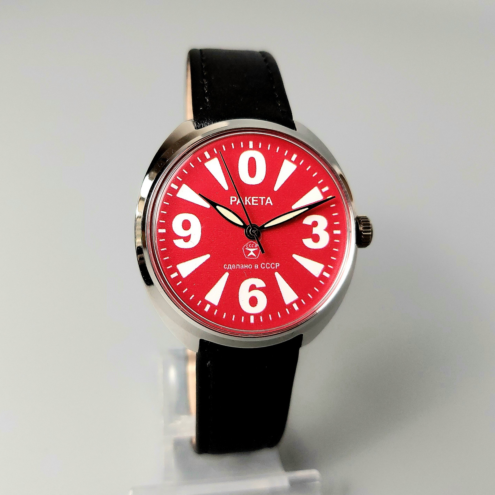 Soviet Wristwatch RAKETA BIG ZERO Vintage Men’s Watch Made in USSR Serviced
