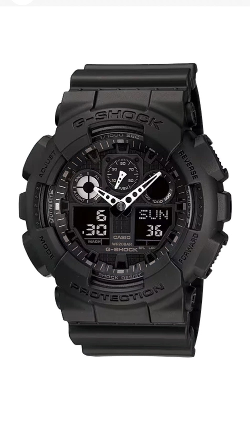 Casio G-Shock 5081 GA-100 Watch Mens 51mm Black Analog Digital Needs Battery