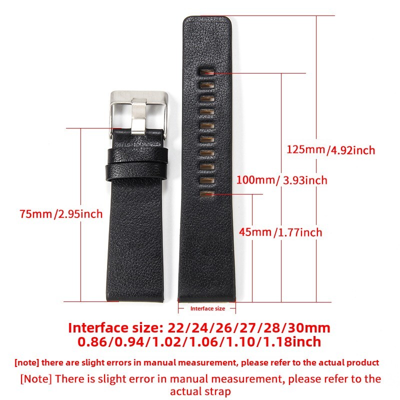 Genuine Leather Watch Band Strap for Diesel DZ7332 7314 7311 22 24 26 28 30 32mm