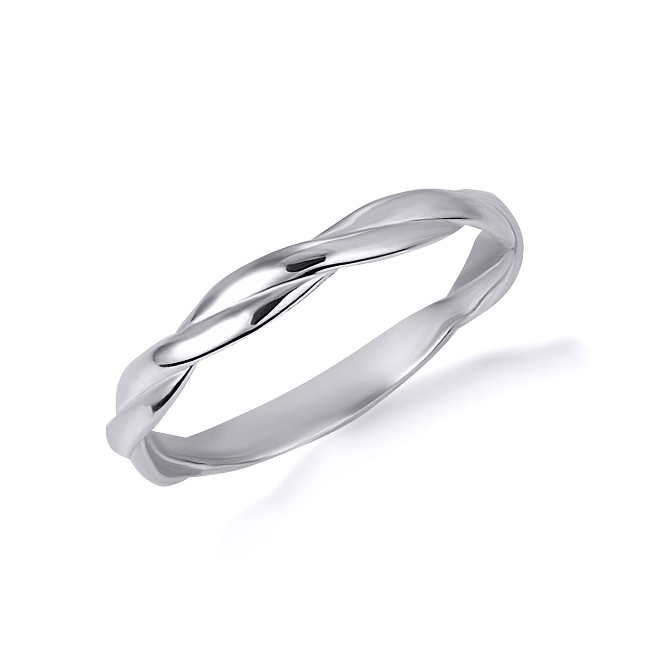 Gold Rope Twist Stackable Ring (Available in Yellow/Rose/White Gold)