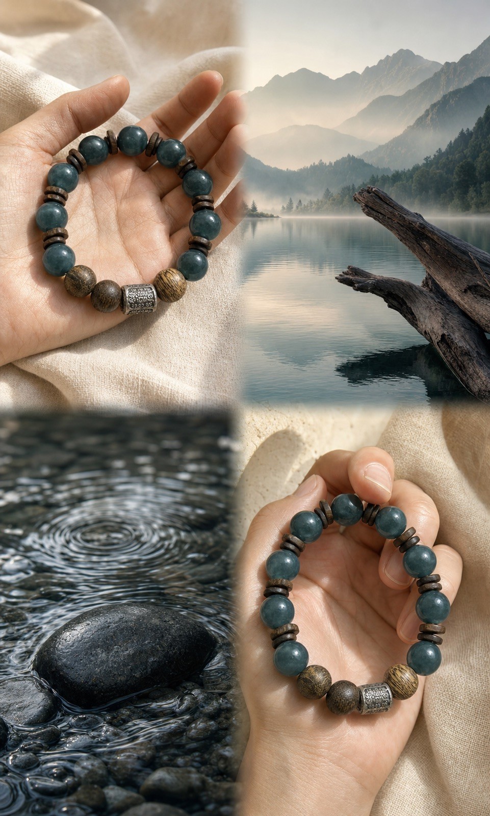 Jade bracelet with agarwood 15.5cm-16mm