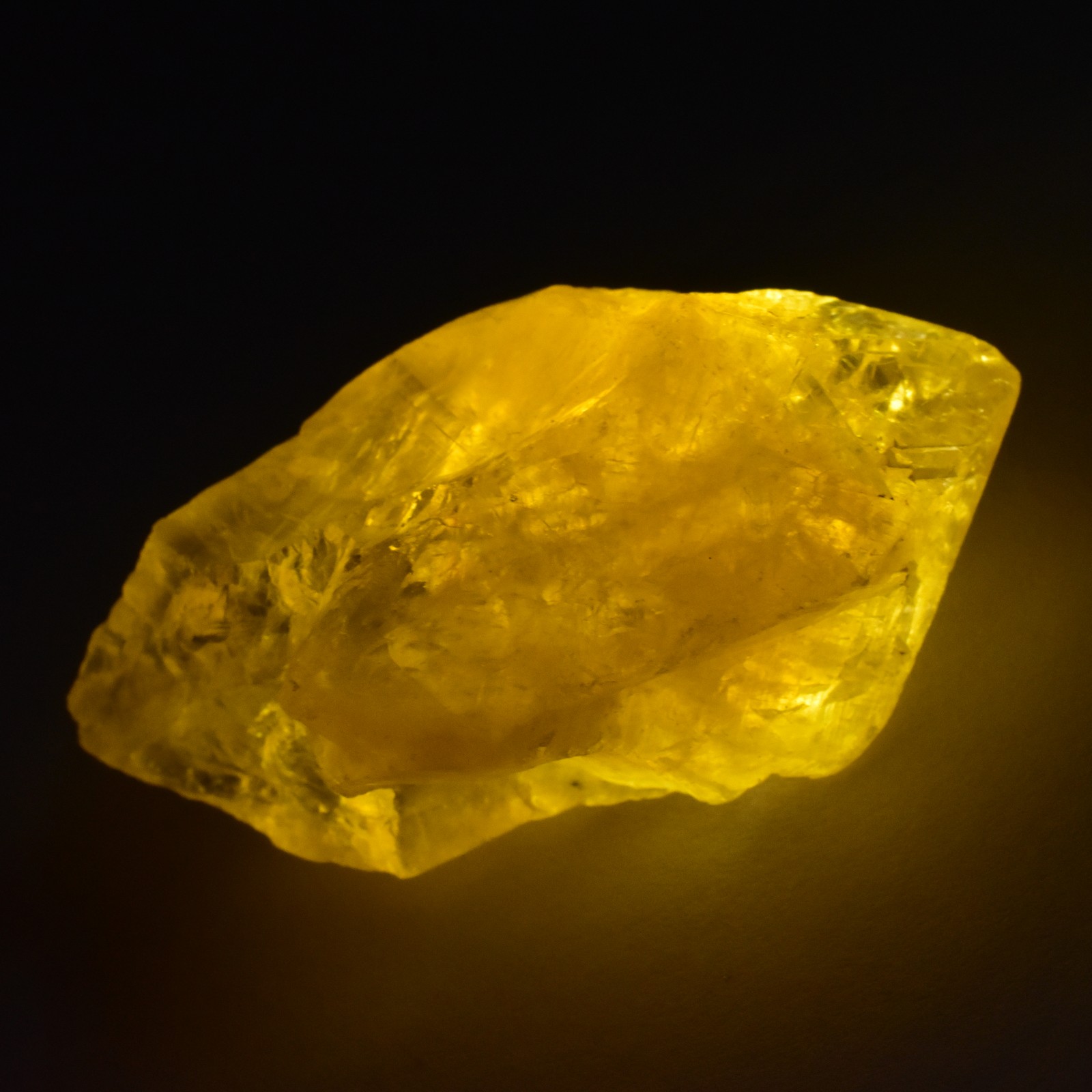 Certified 77 Ct Natural Yellow Sapphire Rough | Uncut Flawless Loose Gemstone