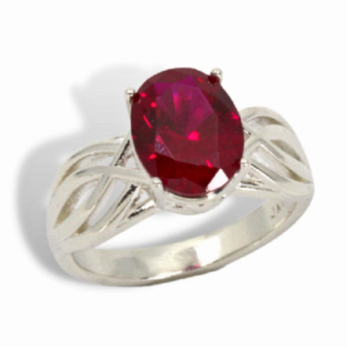 Oval Criss Cross Design Pre-notched Ring Mounting