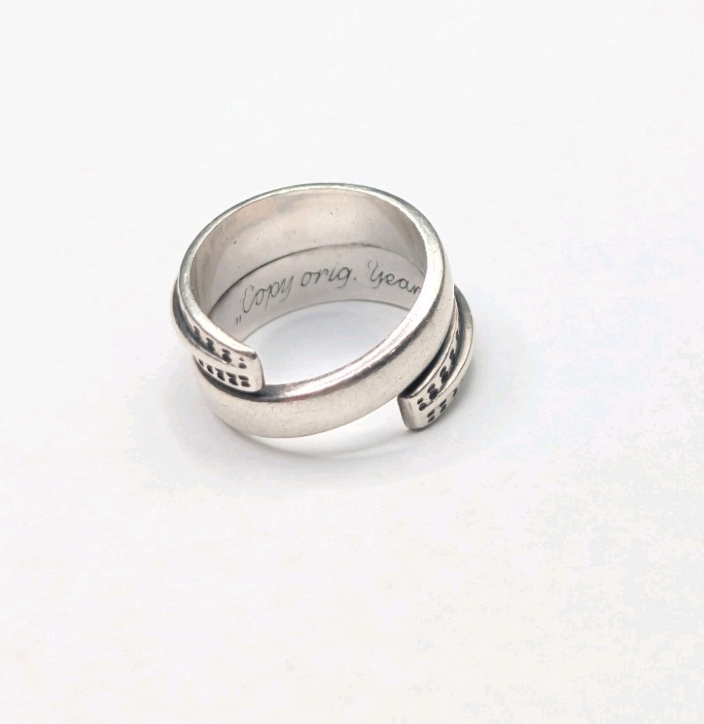 David Andersen Sterling Silver Saga Copy Orig Year 300 Snake Ring Size 5 1/2 +/-
