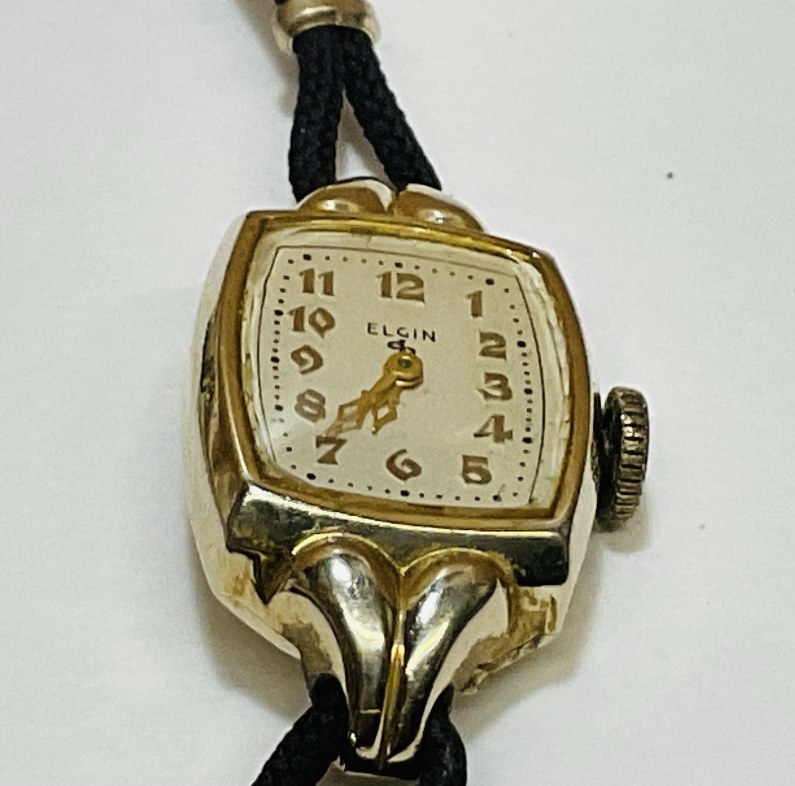 Vintage 40s – 50s Elgin 541 21/0s Mechanical Windup Ladies Watch Running.