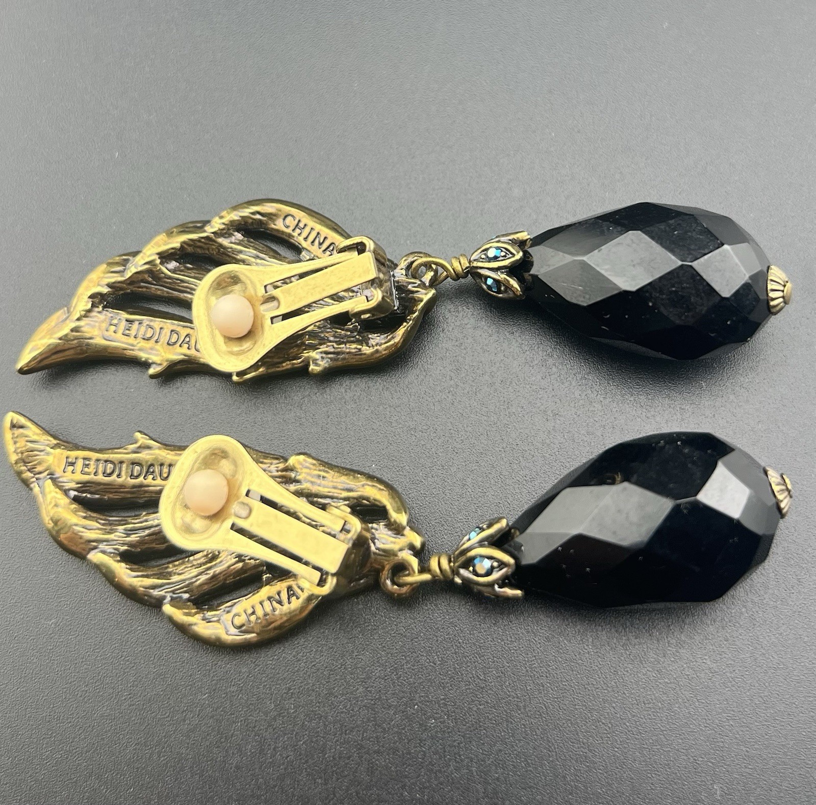 Heidi Daus Dangle Wing Earrings