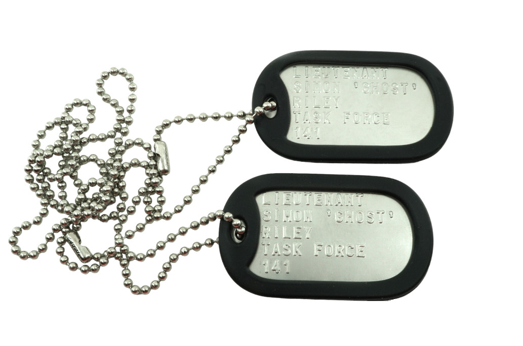 Lieutenant Simon “Ghost” Riley Military Dog Tag Set Cosplay Halloween Prop
