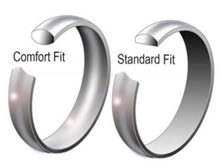 Men Tungsten Carbide Ring Wedding Band 925 Silver Inlay 8mm Size 7.5 to 14.5
