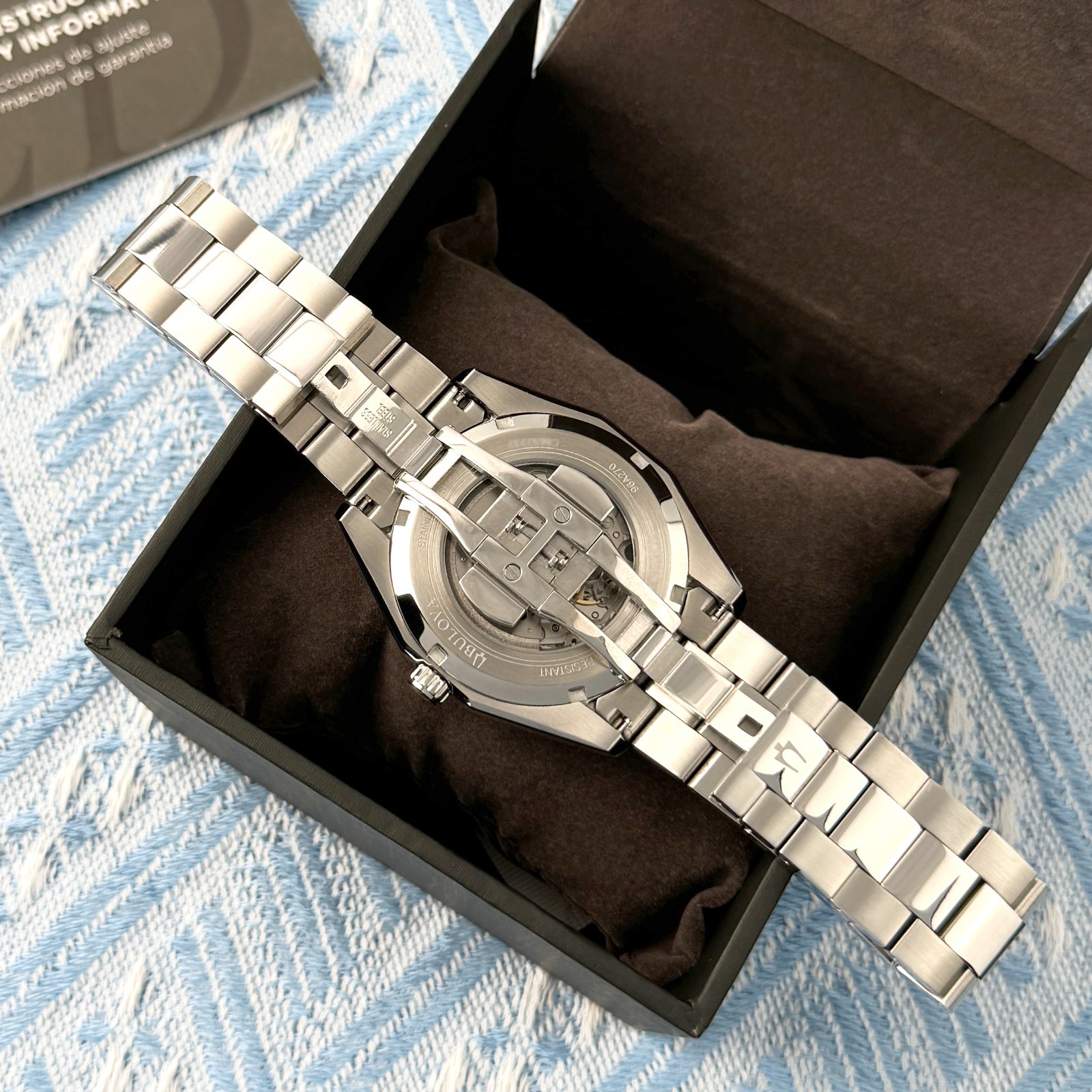 New Bulova Surveyor Automatic Men’s Watch silver Dial 42mm/96A274