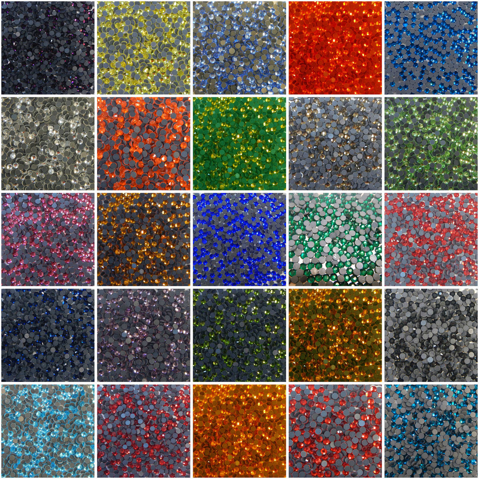720pcs DMC Iron On Hotfix Crystal Rhinestones Many Colors SS6, SS12, SS16, SS20