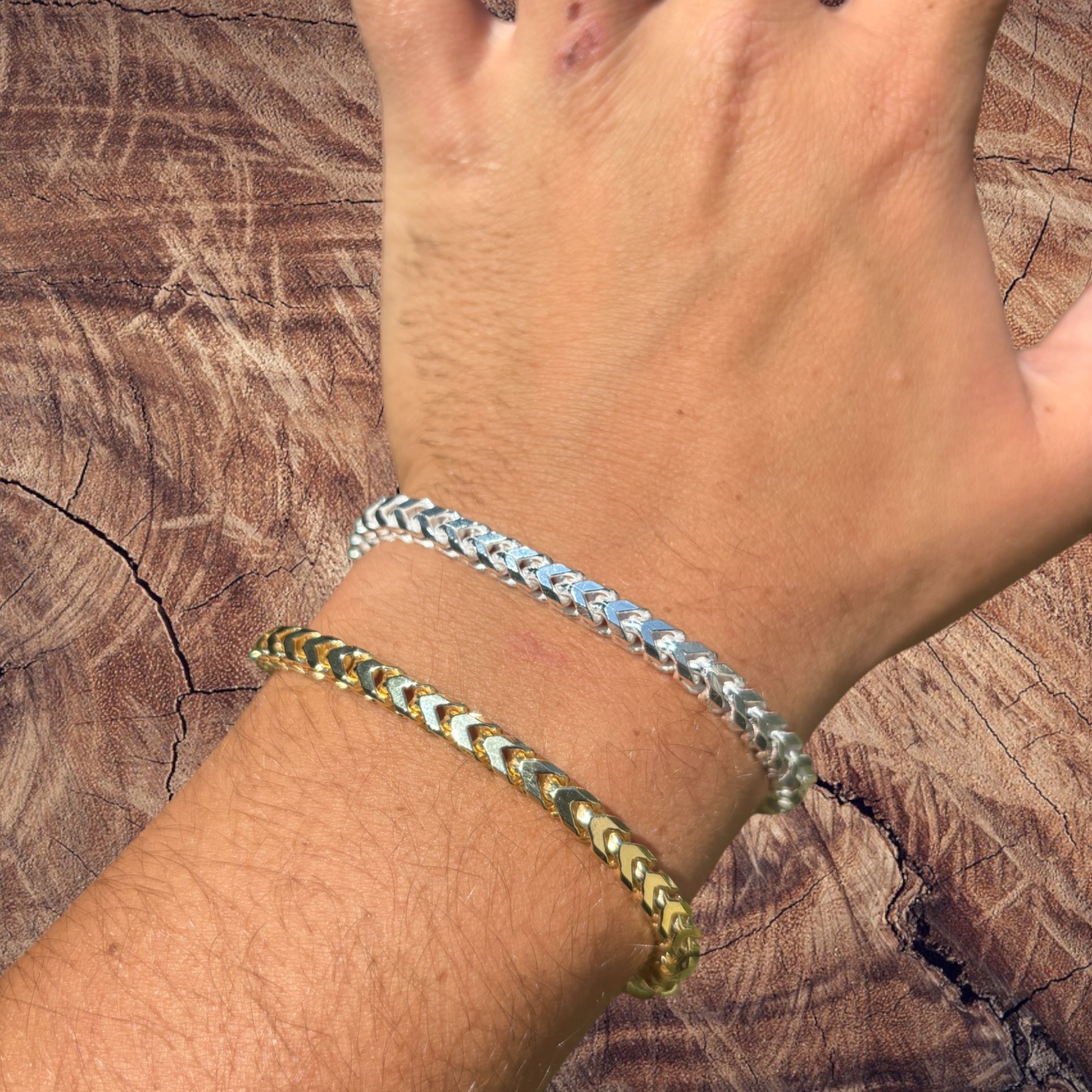 5mm Franco Link Bracelet – Real Solid 925 Sterling Silver Or 14k Gold Vermeil