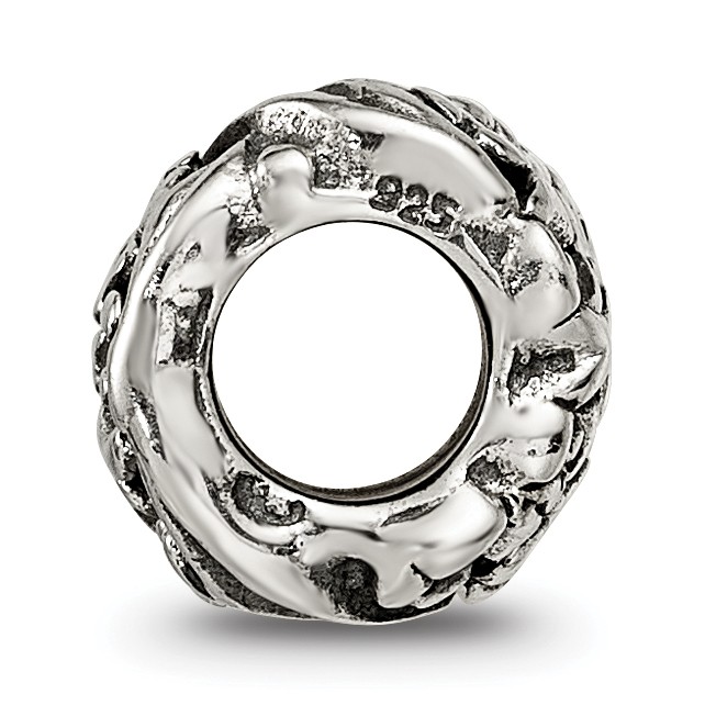 Silver Reflections Floral Bead QRS225