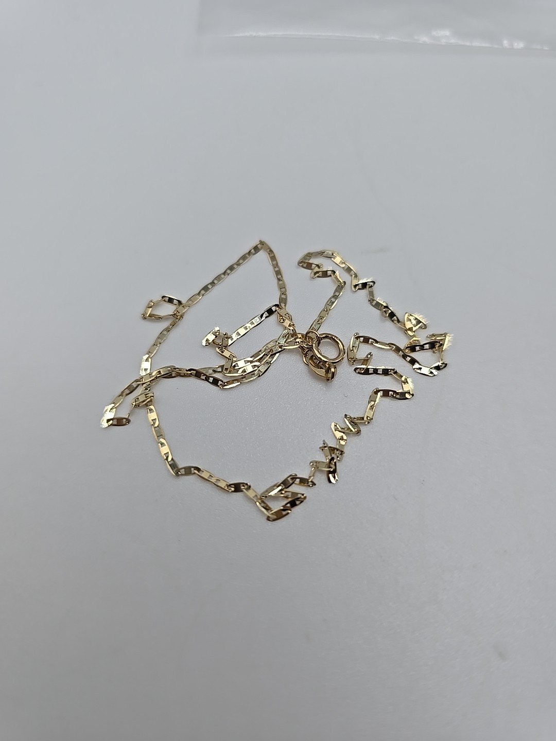 10k RCI Mariner Anchor Link Chain Necklace Solid 10K Yellow Gold 16″