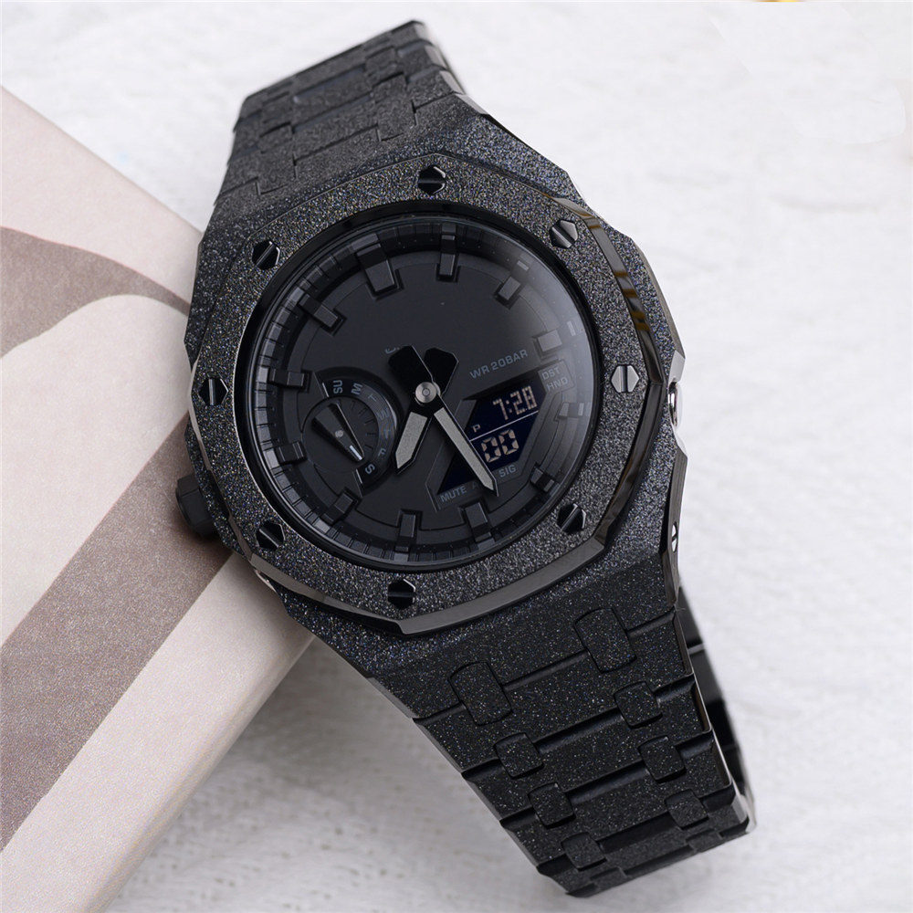 Frost Gold Stainless Steel Bezel AP Mod Kit Case Band Strap for G-SHOCK GA-2100