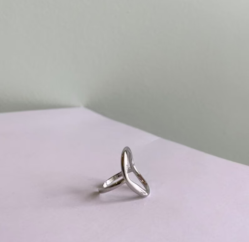925 Sterling Silver Band &Statement Meditation Ring Handmade Ring All size-D-73