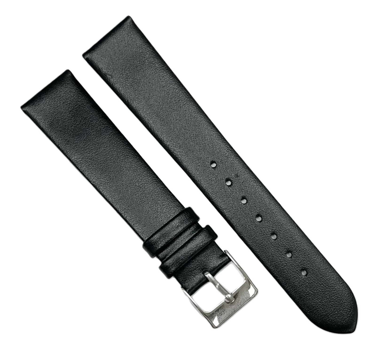 Genuine Leather Fine-Grained Black MOVADO Replacement Band, 14-22 MM, Regular