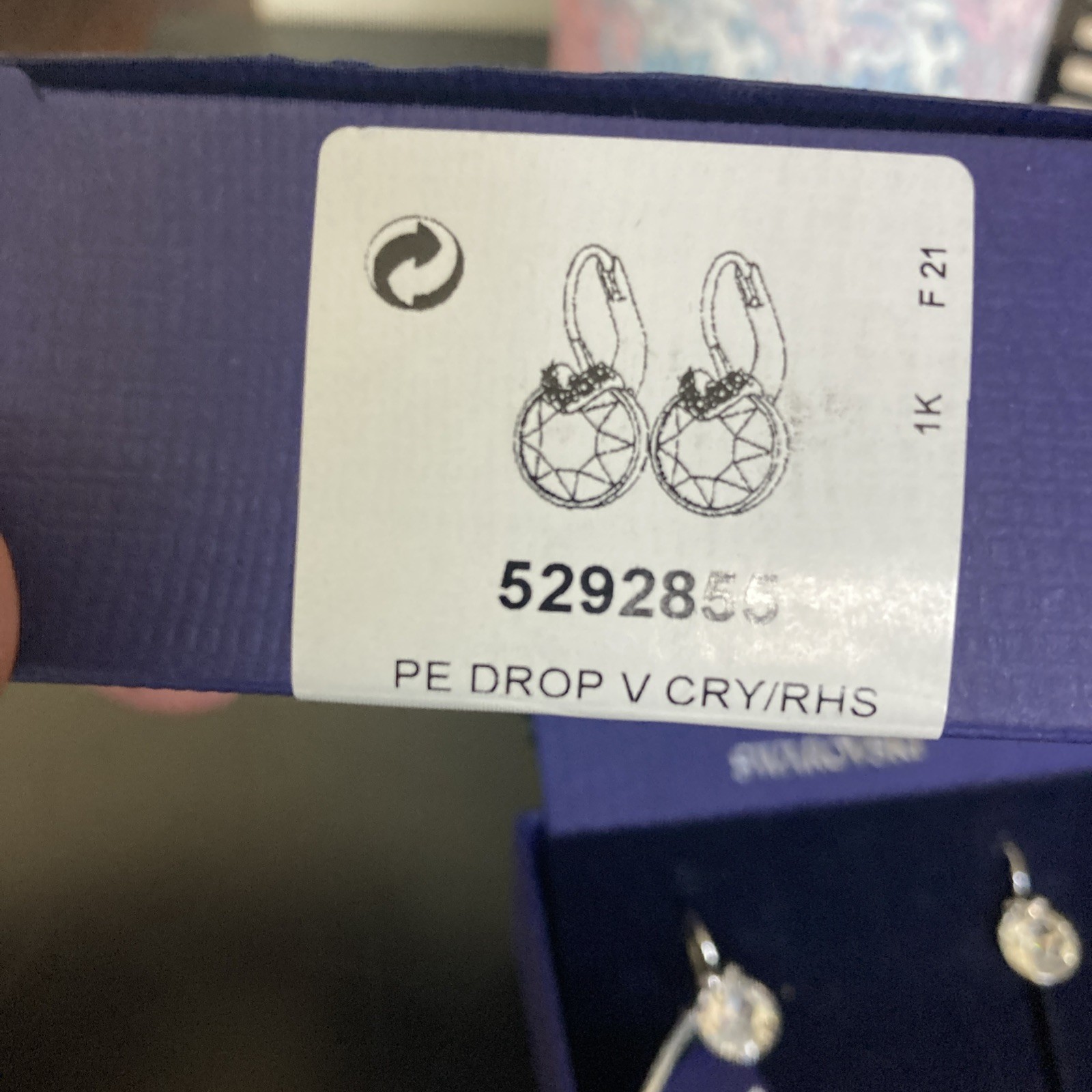 Swarovski Crystal Pierced Earrings