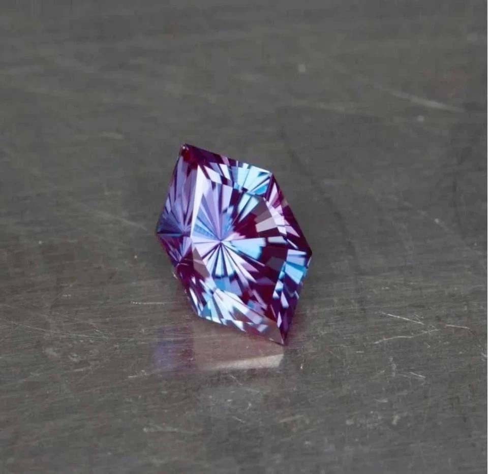 Certified 15 Ct+ Natural Alexandrite Color Change Fancy Cut Loose Gemstone
