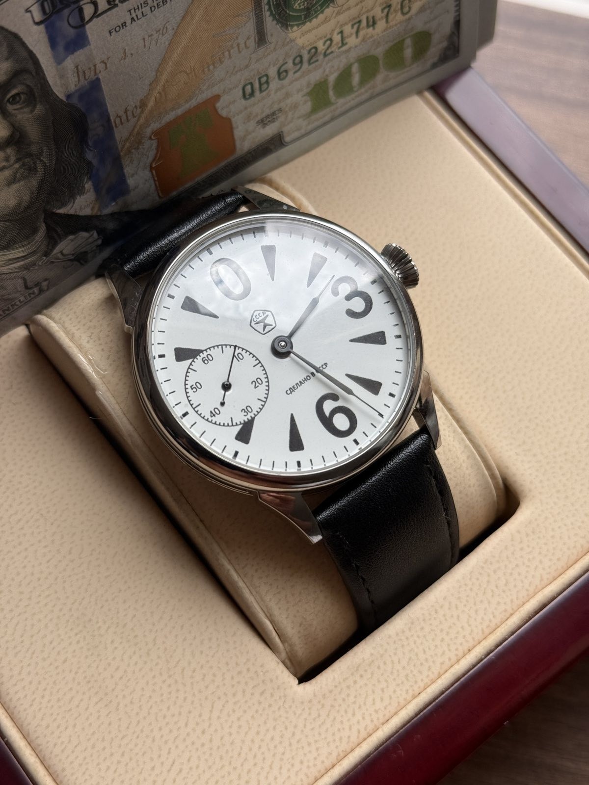 Vintage Molniya Watch Mechanical Raketa Big Zero Wrist Russian Star USSR Rare
