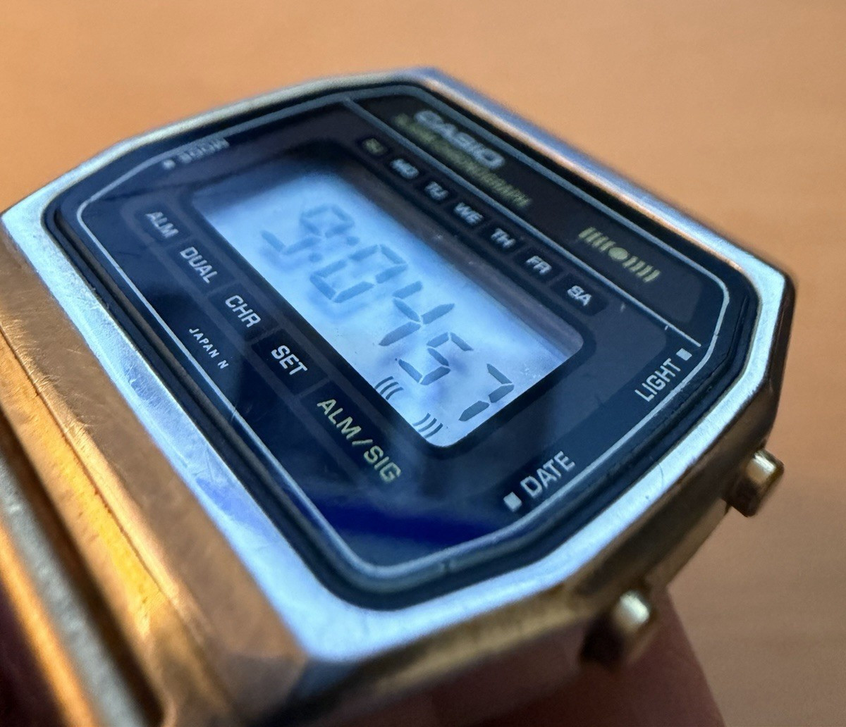 Vintage Casio A661G Module 237 Digital Watch Original Bracelet Runs
