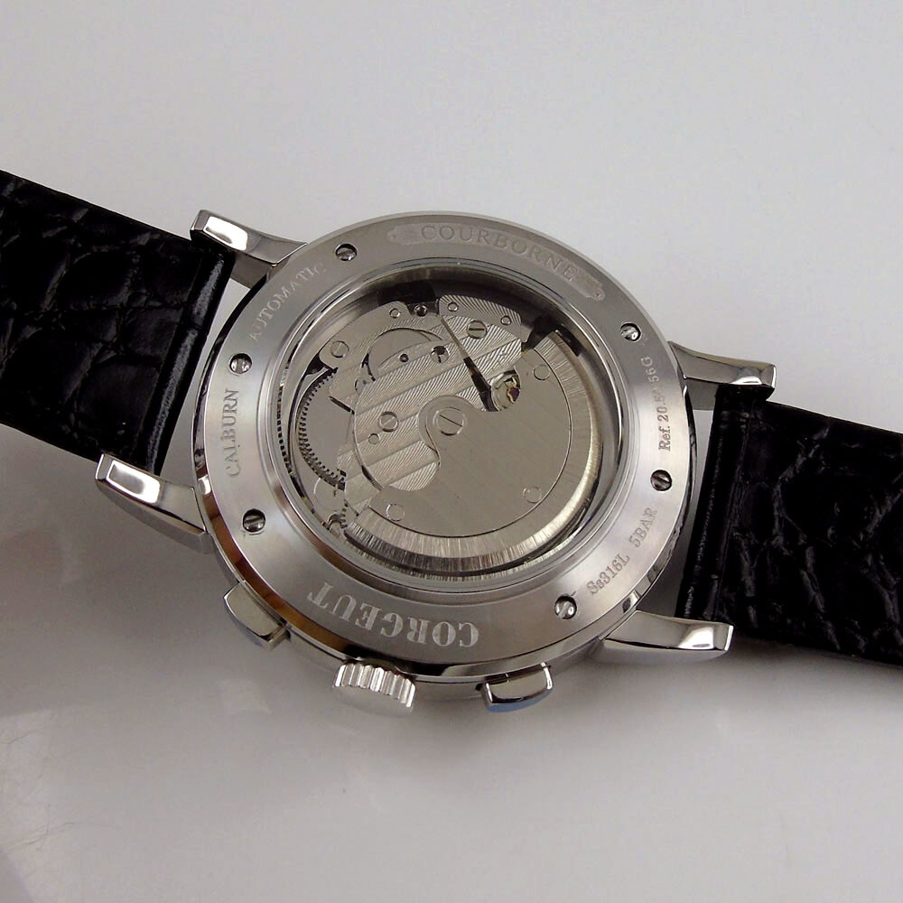 Sterile 42mm Automatic Men Watch ST1655 Movement Month Date Week Year Moon Phase