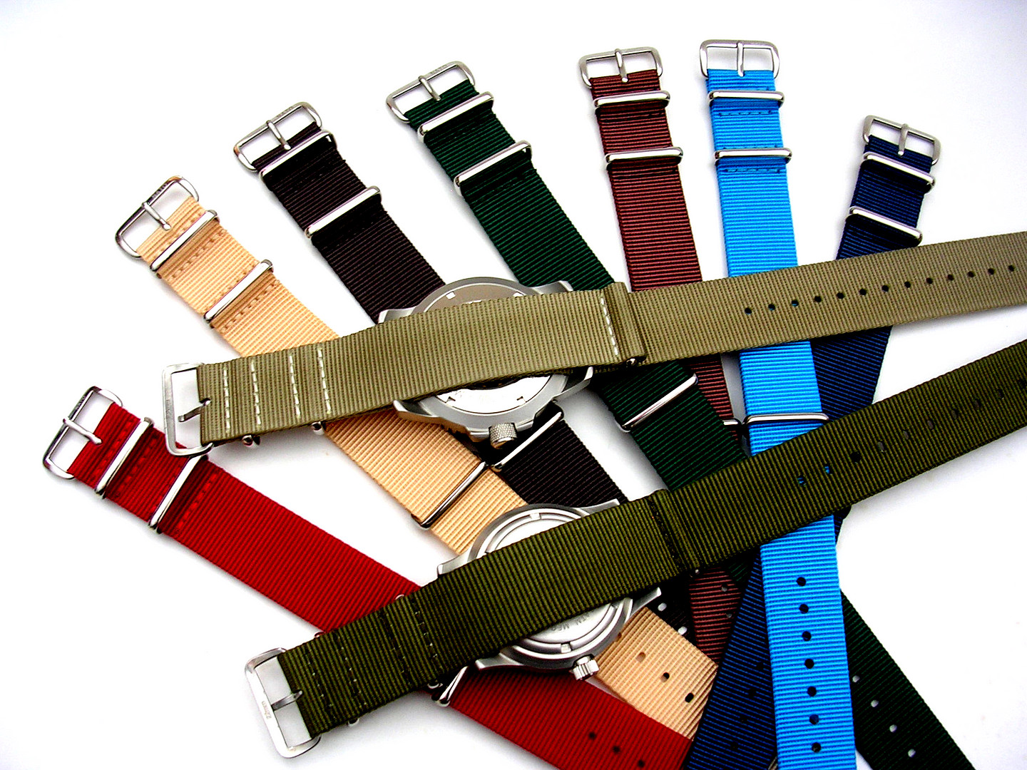 NATO® strap G10 Ballistic nylon military MoD diver Sport watch band Stitched USA