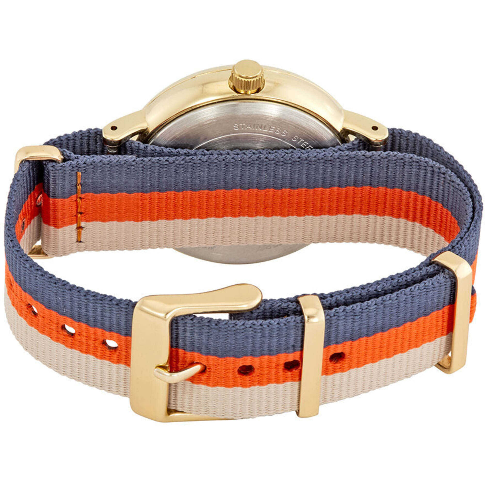 Timex Men’s Watch Weekender Fairfield Beige/Orange/Navy Nylon Strap TW2P91600