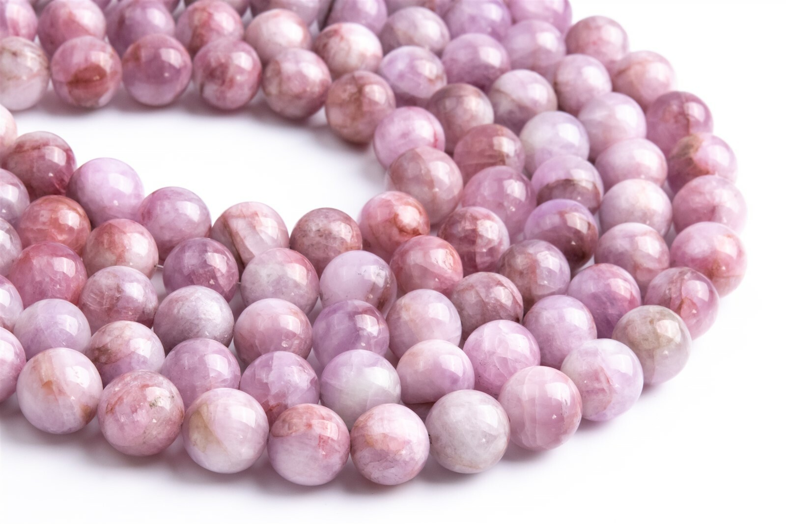 11MM Genuine Natural Kunzite Beads Grade A Round Gemstone Loose Beads 7.5″