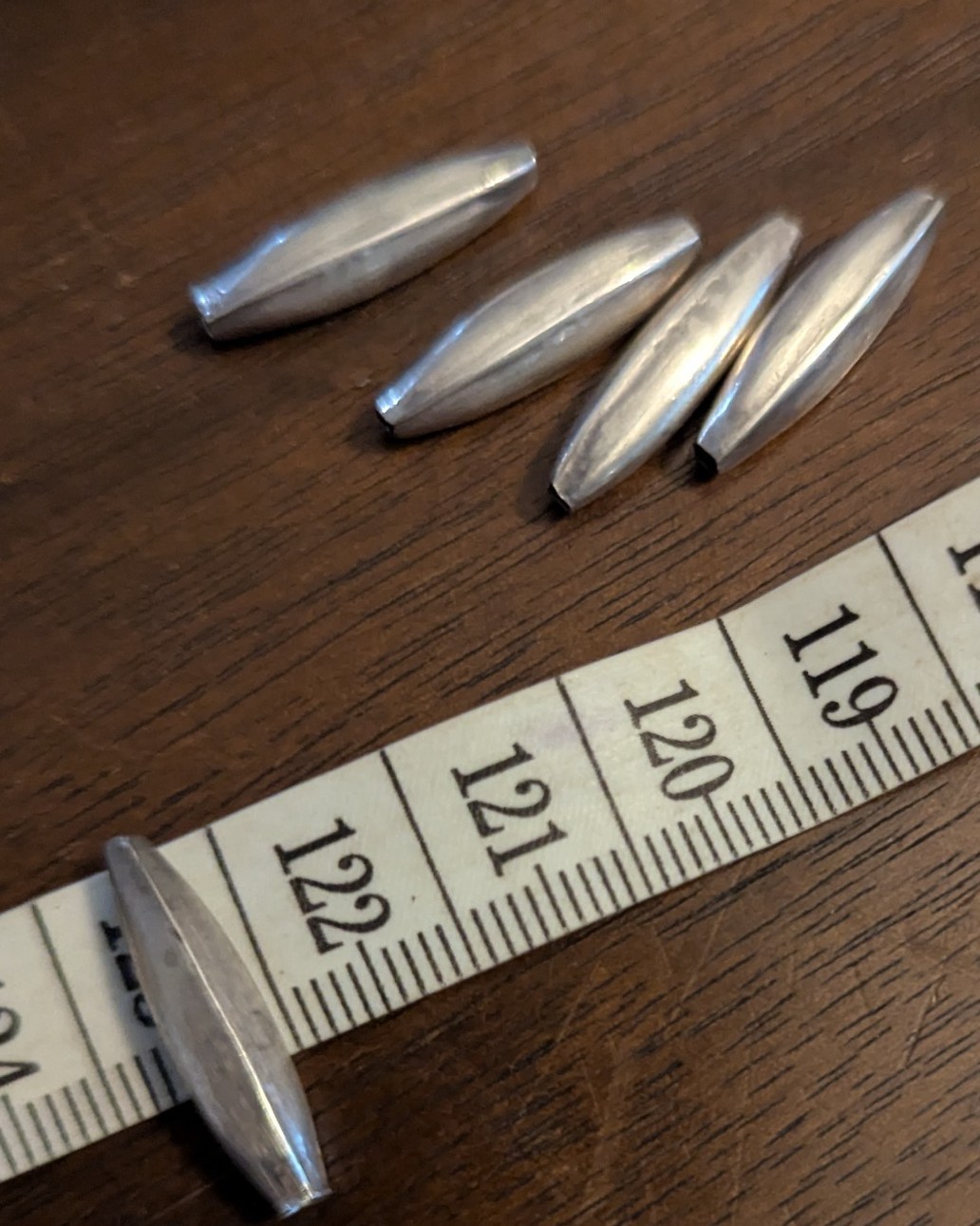 Native American Salvaged Navajo Melon Sterling Silver Bench Beads 20mm 72 Avail