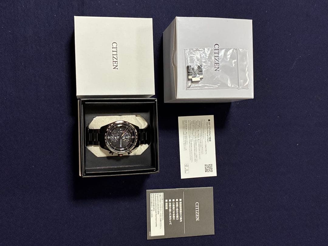 CITIZEN ATTESA H800-T025871 Eco-Drive Chronograph Black Titanium