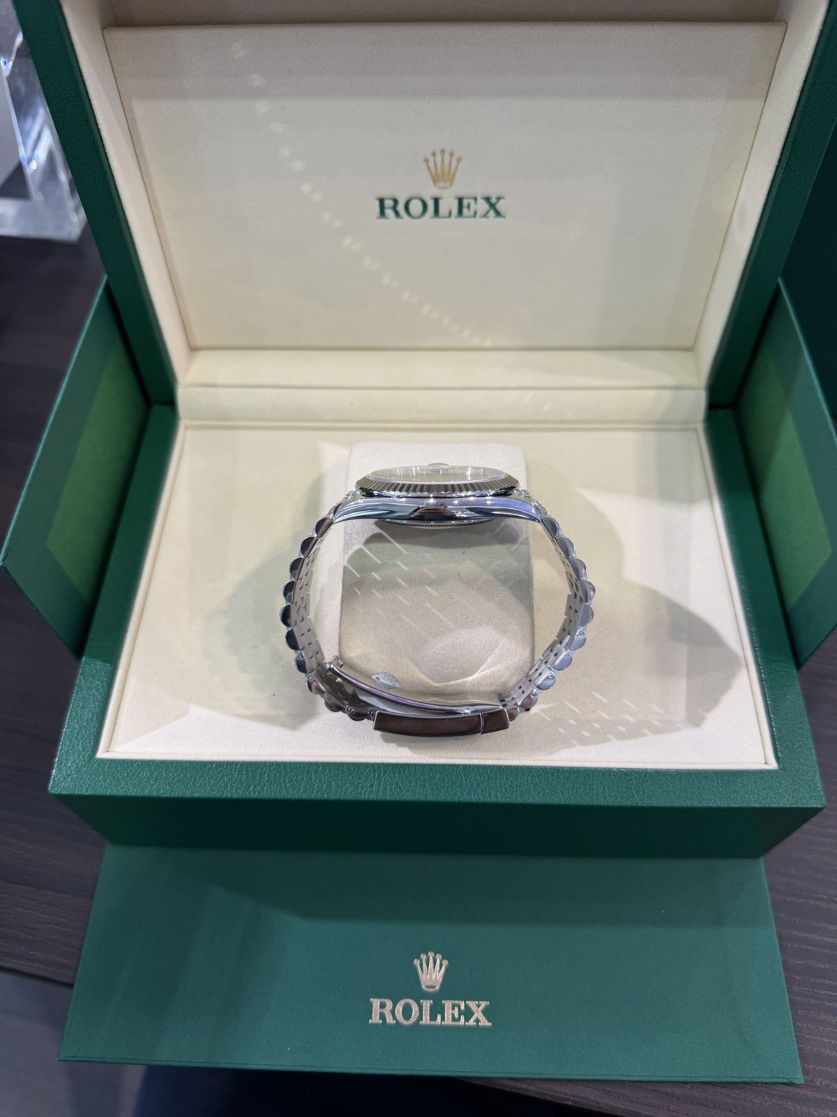 2021 Rolex Datejust 126334 Rhodium Diamond Dial SS Fluted Jubilee FULL SET!!41mm