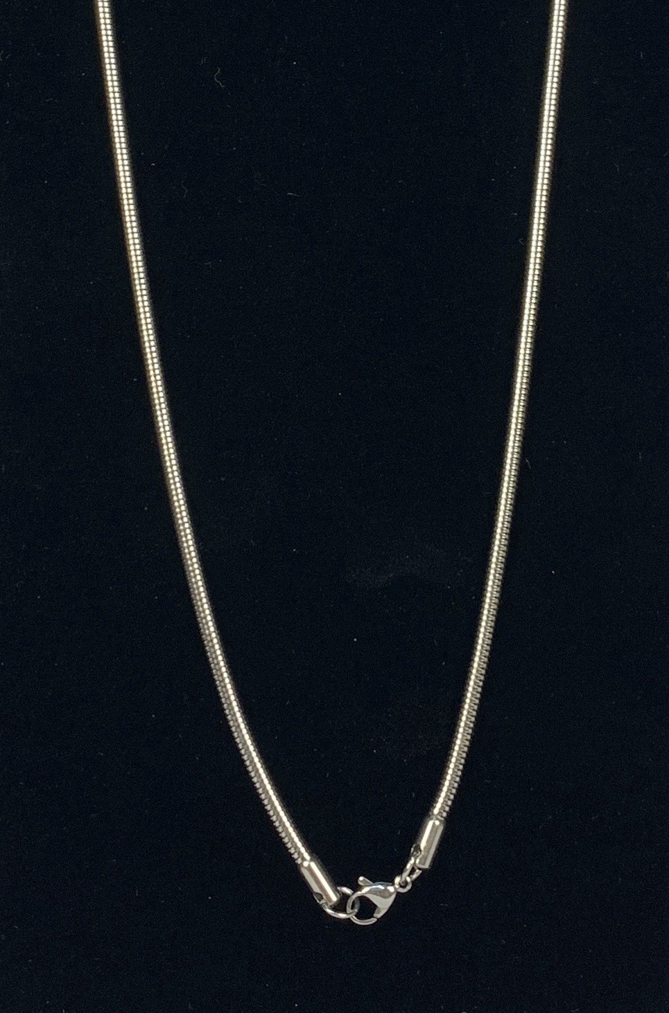 Stainless Steel Round Snake Chain Necklace Men Women 3mm 27” Lobster Clasp b