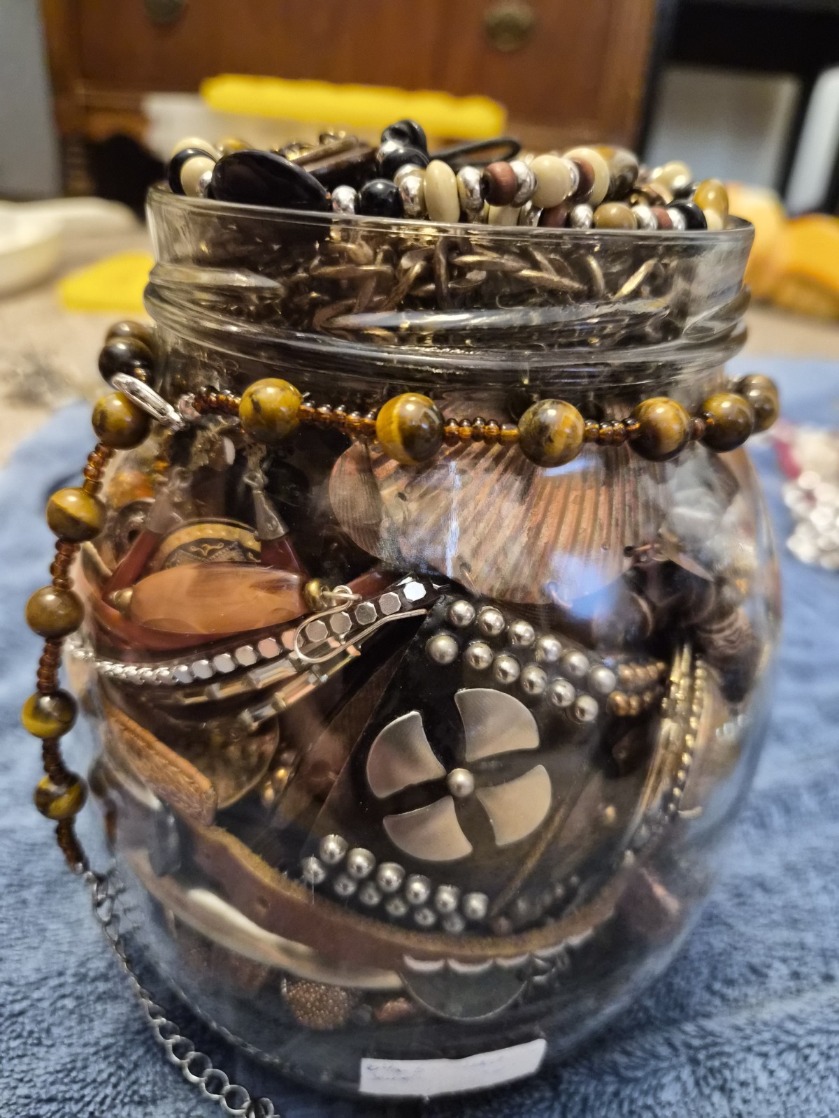 Boho Themed Jewelry Jar