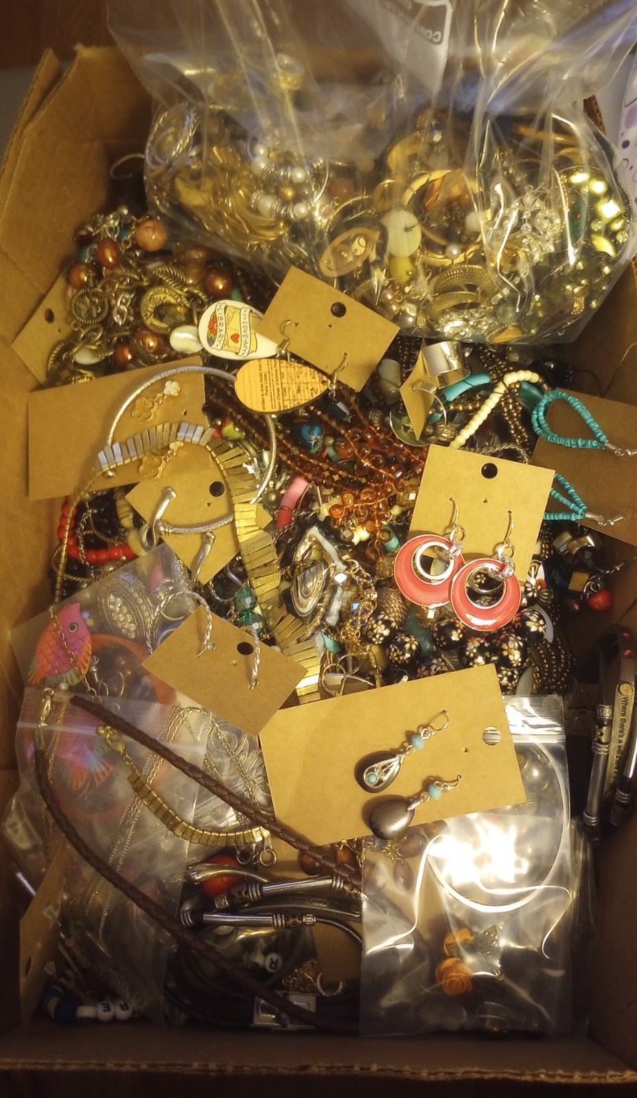 Costume Jewelry Earrings, Bracelets, Necklaces, 10+ LBS, Wear , Resell, Craft