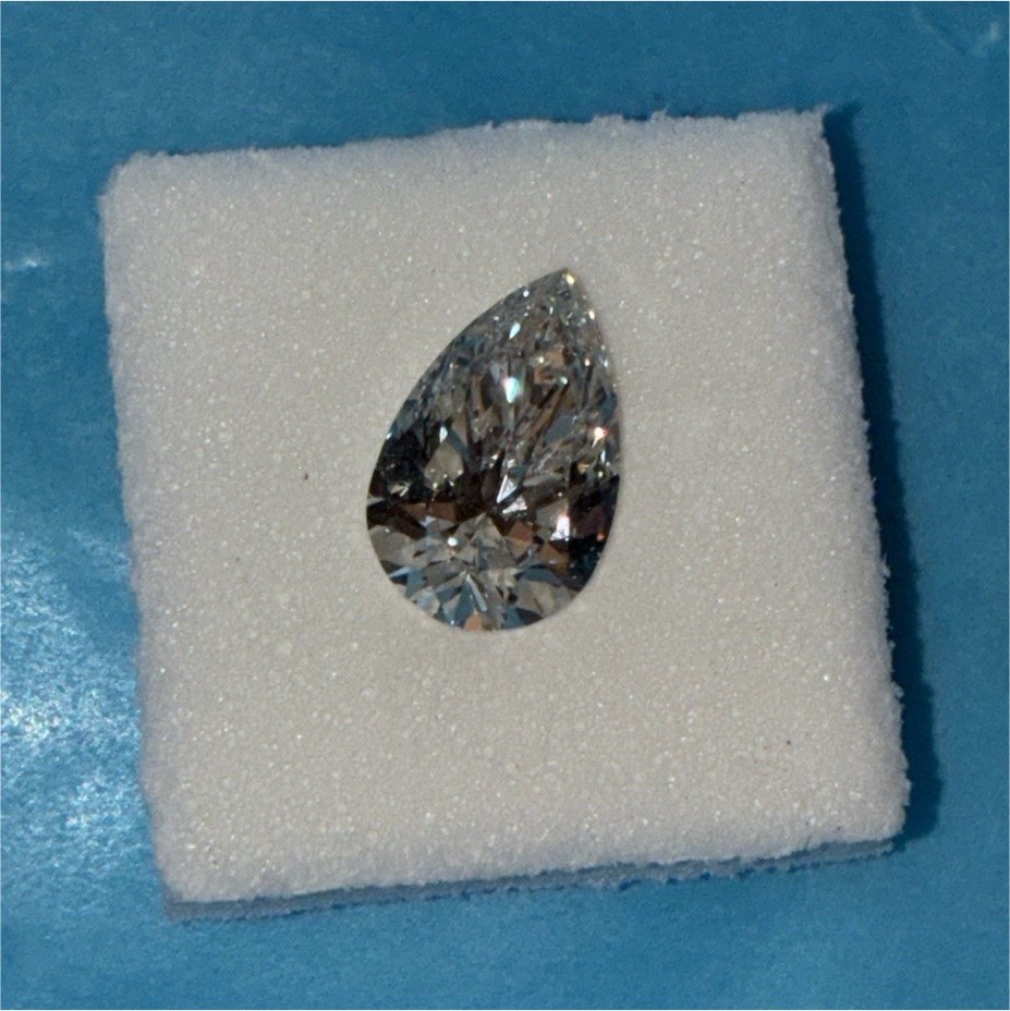 Lab-Created Pear Cut Diamond 1.00ctw IGI Certified G VS1 Excellent Grade
