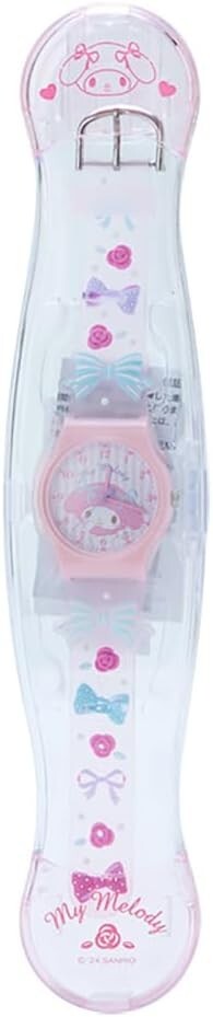 Sanrio character watch, chronograph, multi-color quartz, My Melody, 180297