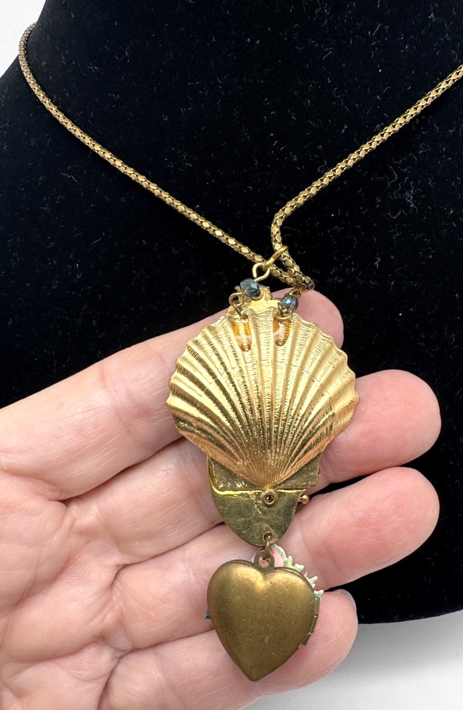 Lovely Michal Negrin Pendant Necklace Crystals #5516#