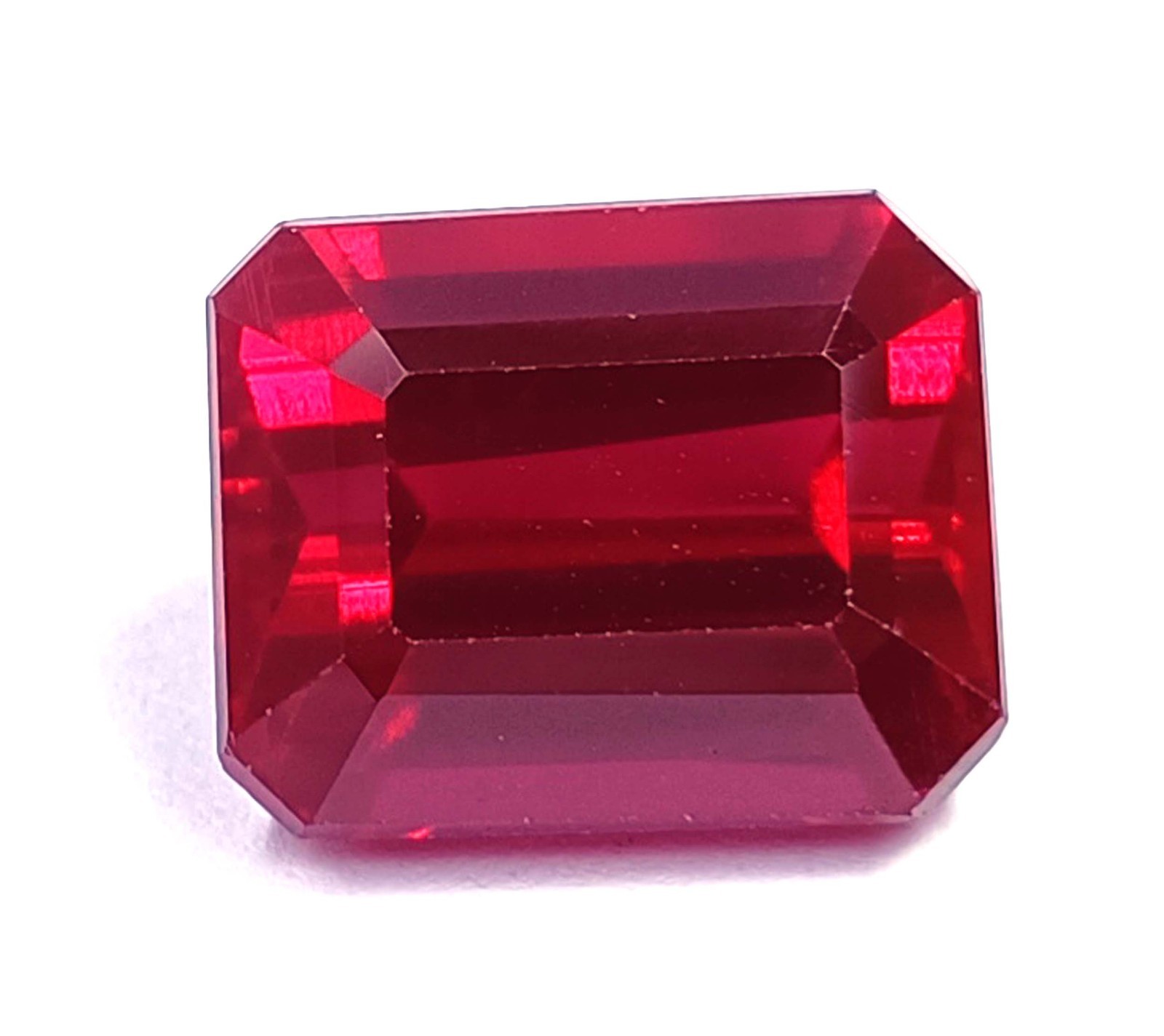 IGL Certified Natural 22.90Carat Amazing Red Ruby Emerald Cut Loose Gemstone5SDG