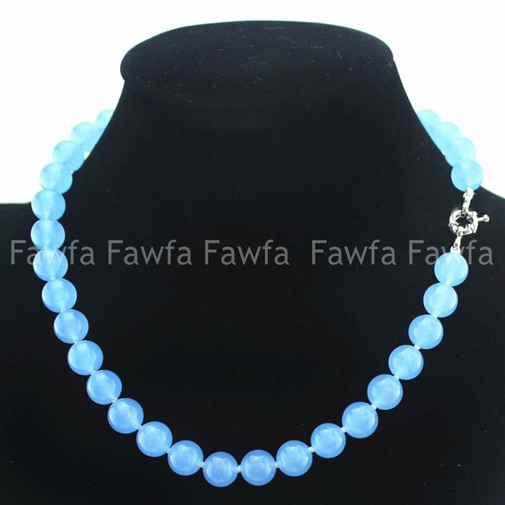 New Beautiful 6/8/10/12mm Natural Multicolor Round Gemstone Beads Necklace 18”