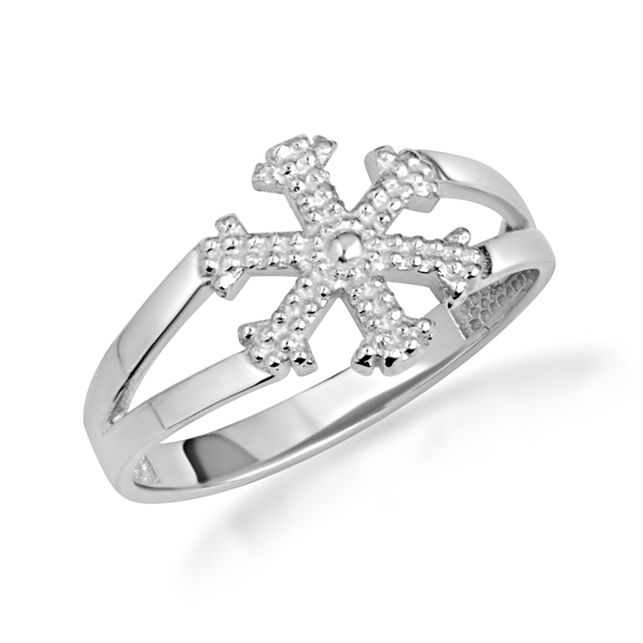 Gold Winter Snowflake Ring (Available in Yellow/Rose/White Gold)