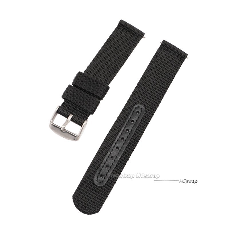 Universal Nylon Leather Watch Strap Quick Release Band 18mm 20mm 22mm 24mm