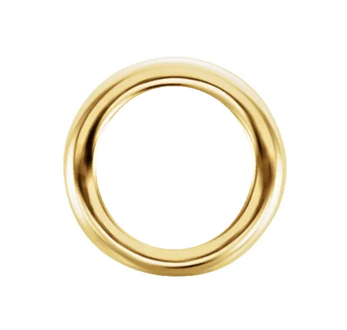 7mm OD 5.2mm ID Solid 14k Yellow Gold 19ga CLOSED Jump Ring Spacer Roundel USA