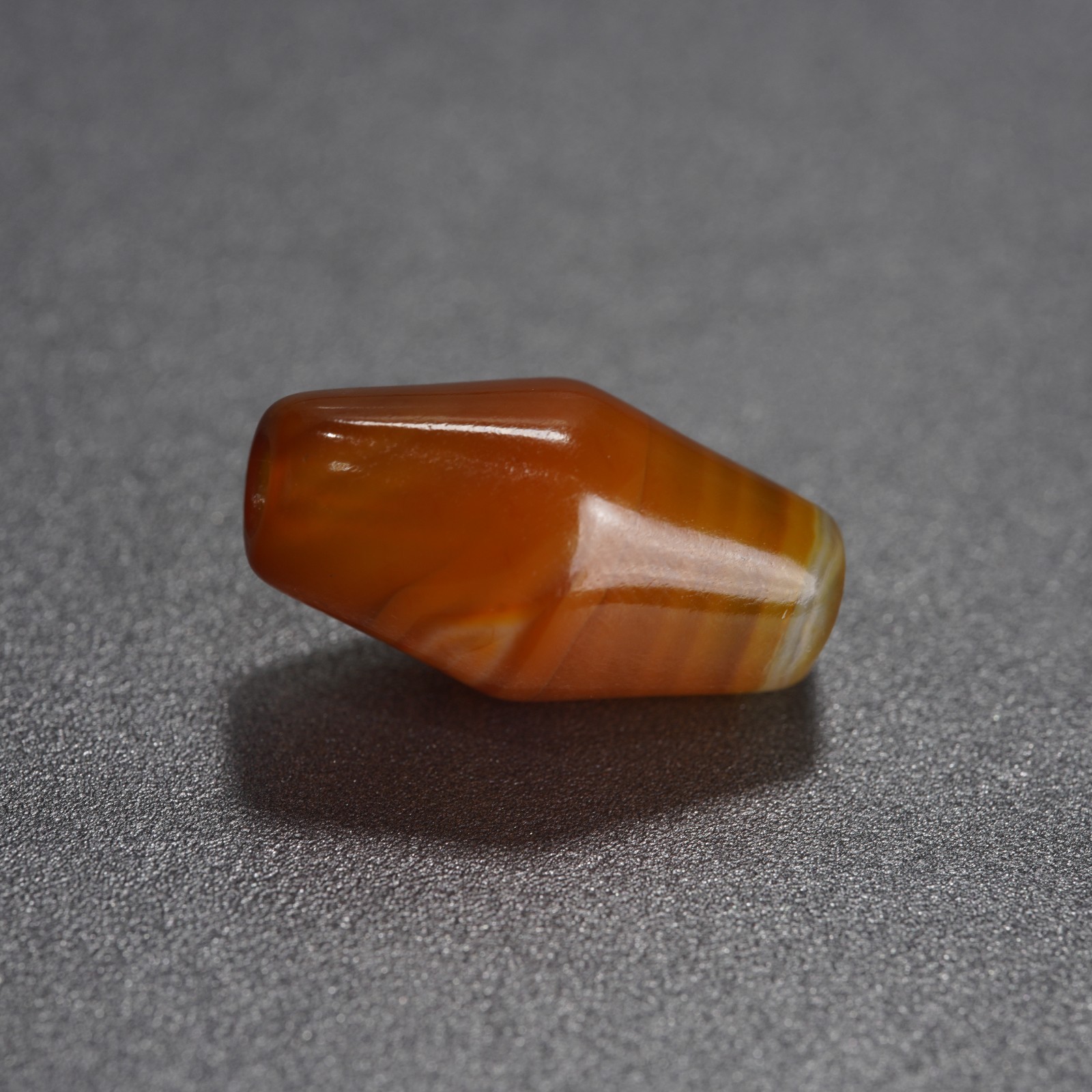 Hand Polished Agate Beads, Vintage Energy Stone for Bracelet Making 3.0g